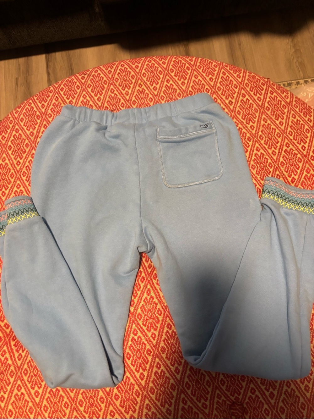Vineyard Vines Light Blue Kids Sweatpants with Embroidered Cuffs